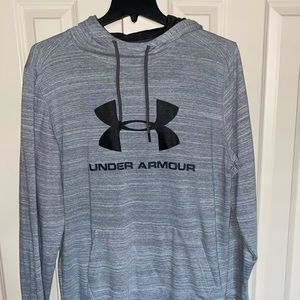Gray Under Armor Pullover Drawstring Hoodie